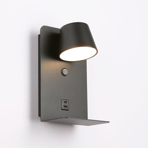 Aplique de pared para lectura "BASKOP" - Puerto USB + USB-C - 6W - Barcelona Led-Decoración