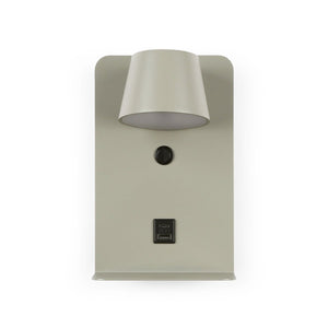 Aplique de pared para lectura "BASKOP" - Puerto USB + USB-C - 6W - Barcelona Led-Decoración