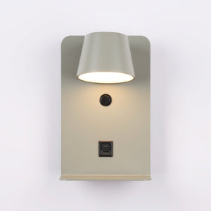 Aplique de pared para lectura "BASKOP" - Puerto USB + USB-C - 6W - Barcelona Led-Decoración