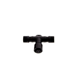 Conector T monocolor 2 pin estanco para balizas LED 12/24V - Barcelona Led-Accesorios