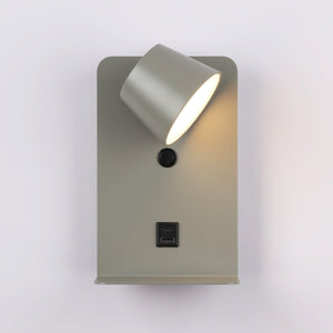 Aplique de pared para lectura "BASKOP" - Puerto USB + USB-C - 6W - Barcelona Led-Decoración