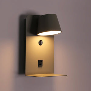 Aplique de pared para lectura "BASKOP" - Puerto USB + USB-C - 6W - Barcelona Led-Decoración