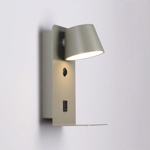 Aplique de pared para lectura "BASKOP" - Puerto USB + USB-C - 6W - Barcelona Led-Decoración