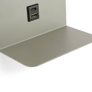 Aplique de pared para lectura "BASKOP" - Puerto USB + USB-C - 6W - Barcelona Led-Decoración