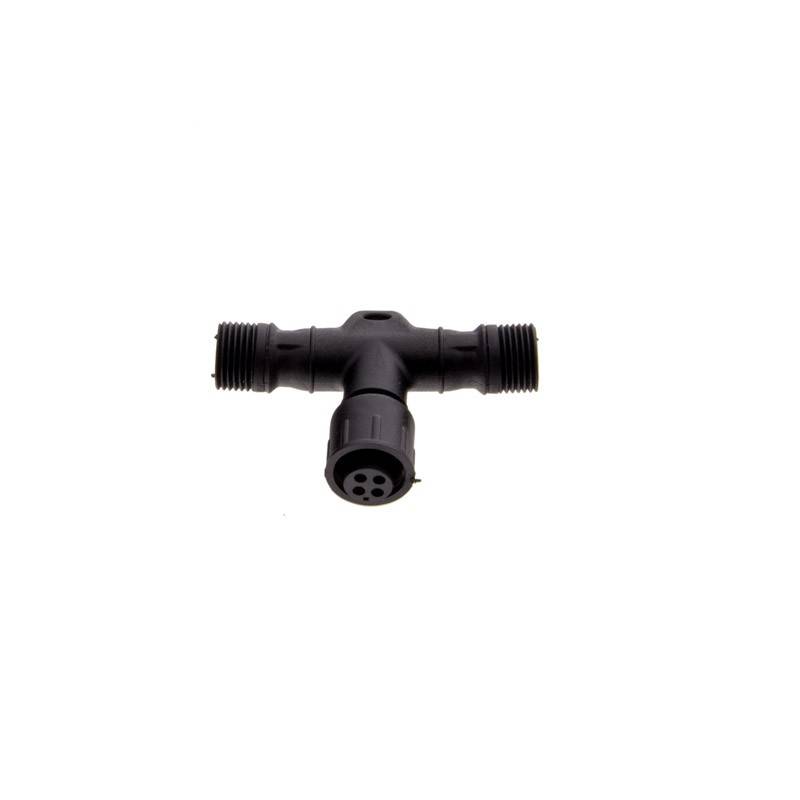 Conector T estanco 4 pins RGB para balizas LED 12/24V - Barcelona Led-Accesorios