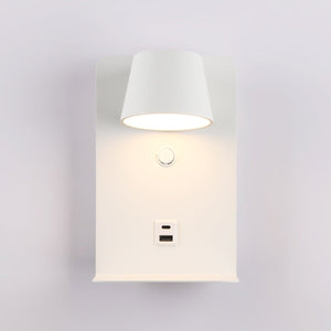 Aplique de pared para lectura "BASKOP" - Puerto USB + USB-C - 6W - Barcelona Led-Decoración