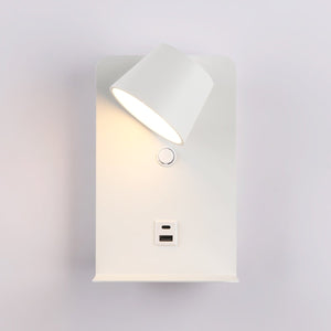 Aplique de pared para lectura "BASKOP" - Puerto USB + USB-C - 6W - Barcelona Led-Decoración