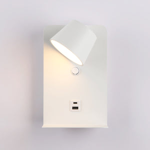 Aplique de pared para lectura "BASKOP" - Puerto USB + USB-C - 6W (63)