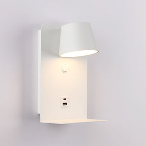 Aplique de pared para lectura "BASKOP" - Puerto USB + USB-C - 6W - Barcelona Led-Decoración