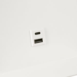 Aplique de pared para lectura "BASKOP" - Puerto USB + USB-C - 6W - Barcelona Led-Decoración