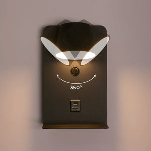 Aplique de pared para lectura "BASKOP" - Puerto USB + USB-C - 6W - Barcelona Led-Decoración