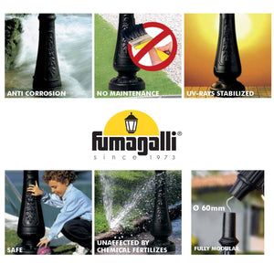 Poste Exterior de Dos Luces "GLOBE 400 MODERN" Fumagalli - 4 opciones - E27 (2)