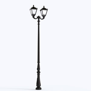 Poste de luz exterior doble Farola "TOBIA" Fumagalli - CCT - 2 x 30W - 8 opciones - E27 (14)