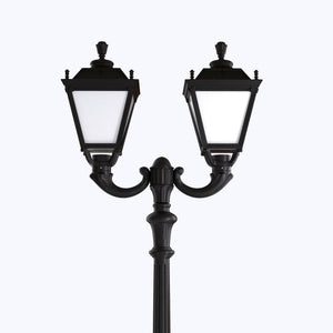 Poste de luz exterior doble Farola "TOBIA" Fumagalli - CCT - 2 x 30W - 8 opciones - E27 (16)