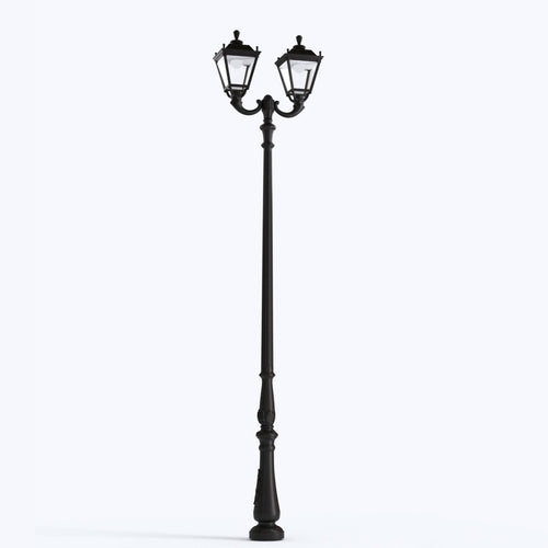 Poste de luz exterior dupla Farola