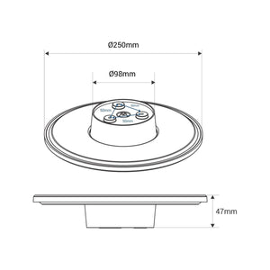 Aplique de pared circular "Eclipse" 18W - CCT - IP65 - Barcelona Led-Decoración
