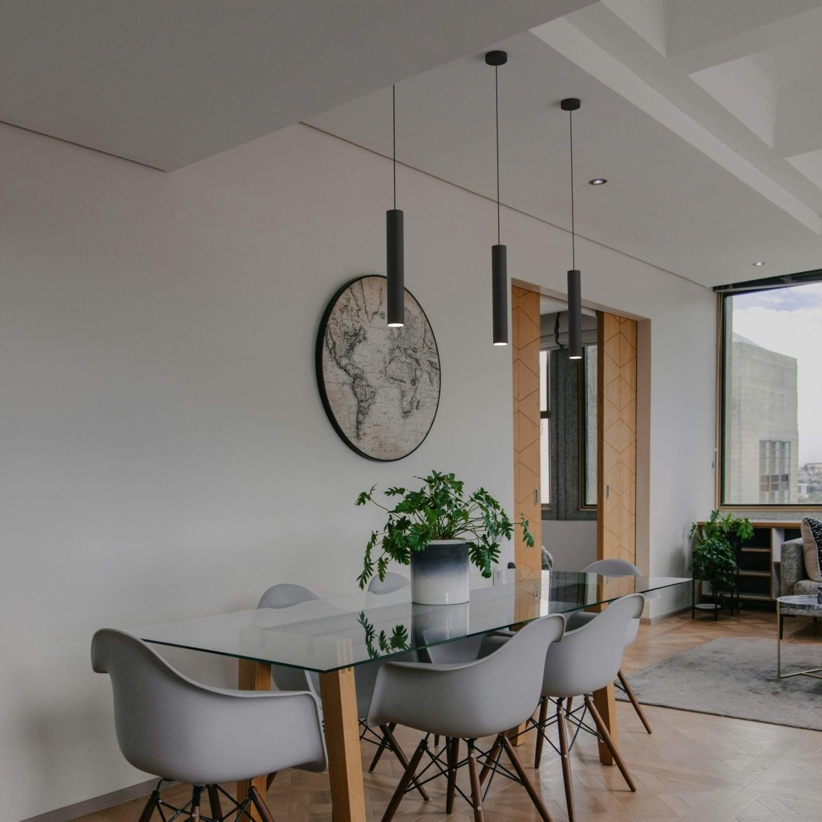 Lámpara colgante minimalista "Bila 400" - GU10 - Barcelona Led-Decoración