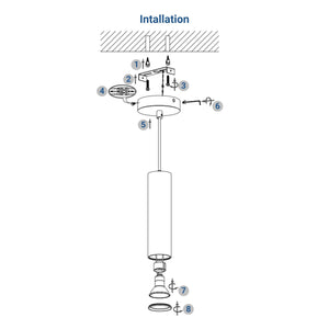 Lámpara colgante minimalista "Bila 300" - GU10 (16)
