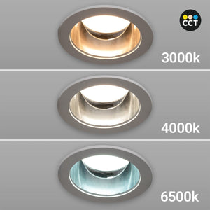 Downlight LED IP44 potencia ajustable 10W/15W/20W - CCT - 100lm/W - Corte Ø 150mm - Barcelona Led-