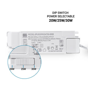 Downlight LED IP44 potencia ajustable 20W/25W/30W - CCT - 100lm/W - Corte Ø 200mm (2)