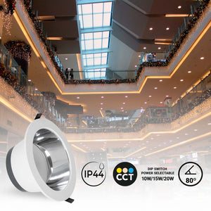 Downlight LED IP44 potencia ajustable 10W/15W/20W - CCT - 100lm/W - Corte Ø 150mm (21)