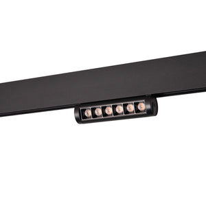 Foco lineal orientable para carril magnético 48V- 6W - Chip OSRAM - UGR18 - CRI90 - Barcelona Led-