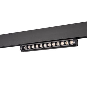 Foco lineal orientable para carril magnético 48V- 12W - Chip OSRAM - UGR18 - CRI90 - Barcelona Led-