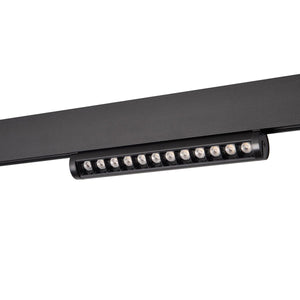 Foco lineal orientable para carril magnético 48V- 12W - Chip OSRAM - UGR18 - CRI90 - Barcelona Led-