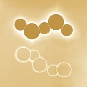 Aplique de pared circular "Eclipse" 9W - Chip Samsung - Luz cálida - IP44 - Ø 20cm - Barcelona Led-Decoración