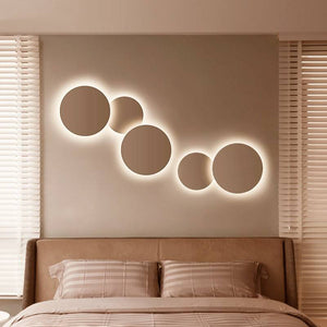 Aplique de pared circular "Eclipse" 12W - Chip Samsung - Luz cálida - IP44 - Ø 25cm - Barcelona Led-Decoración