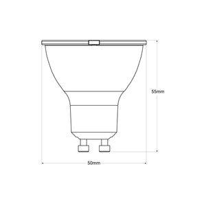 KIT x 10 - Aro downlight basculante + Bombilla GU10 5W + Casquillo GU10 (3)
