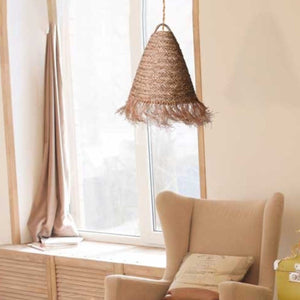Lámpara colgante de fibras naturales "NAM" - Barcelona Led-Decoración