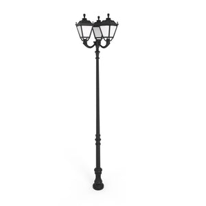 Poste de luz exterior Triple Farola "TOBIA" Fumagalli - CCT - 3 x 30W - 8 opciones - E27 (17)