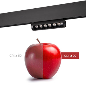 Foco lineal orientable para carril magnético 48V- 6W - Chip OSRAM - UGR18 - CRI90 (21)