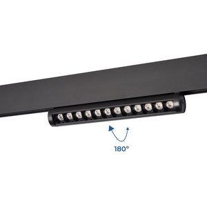 Foco lineal orientable para carril magnético 48V- 12W - Chip OSRAM - UGR18 - CRI90 (21)