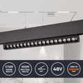 Orientierbarer linearer Fokus für 48V Magnet-Schiene - 18W - OSRAM Chip - UGR18 - CRI90 2