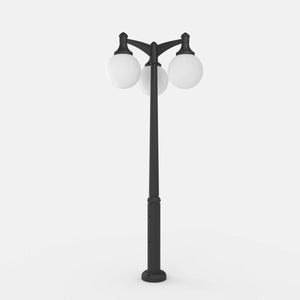 Poste Exterior de Tres Luces "GLOBE 400 MODERN" Fumagalli - 4 opciones - E27 - Barcelona Led-