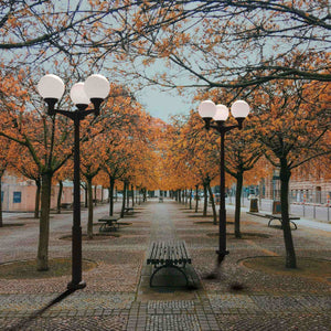 Poste Exterior de Tres Luces "GLOBE 400 MODERN" Fumagalli - 4 opciones - E27 (8)