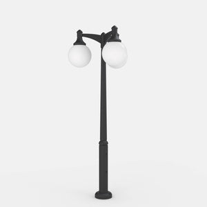 Poste Exterior de Tres Luces "GLOBE 400 MODERN" Fumagalli - 4 opciones - E27 - Barcelona Led-