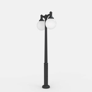 Poste Exterior de Dos Luces "GLOBE 400 MODERN" Fumagalli - 4 opciones - E27 (6)