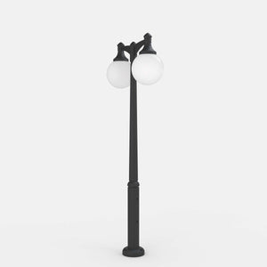Poste Exterior de Dos Luces "GLOBE 400 MODERN" Fumagalli - 4 opciones - E27 - Barcelona Led-