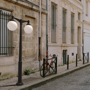 Poste Exterior de Dos Luces "GLOBE 400 MODERN" Fumagalli - 4 opciones - E27 (1)