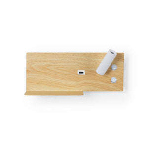 Aplique de pared para lectura con puerto USB "Kerta" - Iluminación doble - 3W+7W - Barcelona Led-Decoración