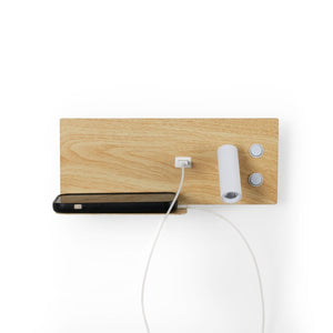 Aplique de pared para lectura con puerto USB "Kerta" - Iluminación doble - 3W+7W - Barcelona Led-Decoración