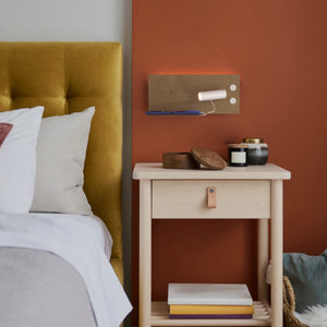 Aplique de pared para lectura con puerto USB "Kerta" - Iluminación doble - 3W+7W (48)