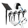 Kit x 4 Außen-Solarleuchten mit Solarmodul - 5W - IP66 - 3000K 5