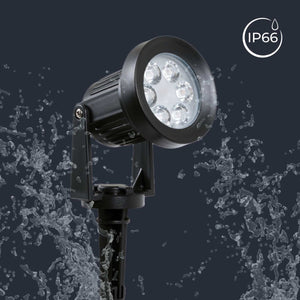 Kit x 4 focos solares exterior con panel solar - 5W - IP66 - 3000K (5)