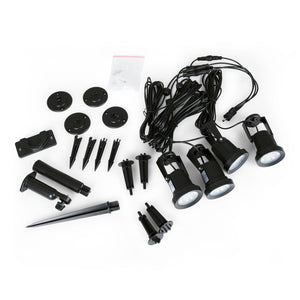 Kit x 4 focos solares exterior con panel solar - 5W - IP66 - 3000K (7)