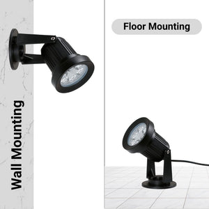 Kit x 4 focos solares exterior con panel solar - 5W - IP66 - 3000K (17)