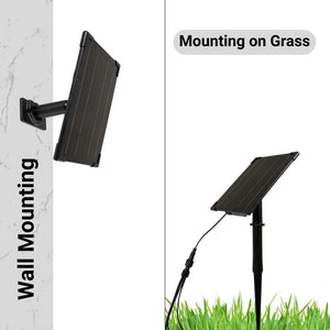 Kit x 4 focos solares exterior con panel solar - 5W - IP66 - 3000K (18)